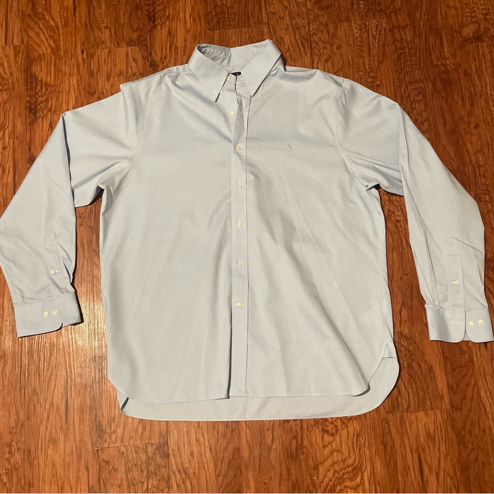 Polo Ralph Lauren Button Down Shirt. Color: Sky Blue Size: 17 1/2 36-37